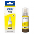 Mực nước cho máy in Phun màu Epson 108 Yellow (C13T09C44A) - Màu Vàng dung tích 70m - Dùng cho máy EPSON L8050