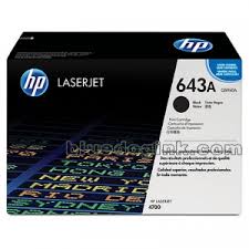 Mực in Laser màu HP 643A (Q5950A) Black - Màu đen - Cho máy HP CLj 4700