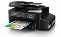 Máy in Phun 04 màu Đa năng Epson L655 (in, scan, copy, Fax, Đảo mặt, wifi) - Khổ A4 - Máy in có gắn sẵn bộ tiếp mực ngoài chính hãng Epson (BHành 12 tháng)