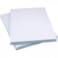 Giấy Decal đế trắng in tem nhãn sản phẩm, in tem phụ hàng hóa - Khổ A4 (100 tờ/ tập) - Mặt mờ