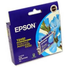 Mực in Phun EPSON R230 - T0492 - Màu Xanh cho máy Epson Epson R210, R230, R310, R350, RX-510, RX630, RX650
